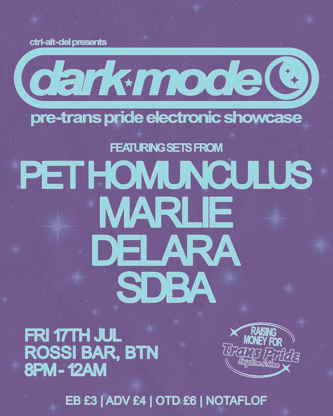 Ctrl Alt Del: Dark Mode – Pre-Trans Pride Electronic Showcase